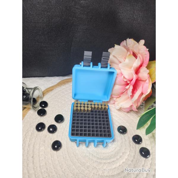 BOITE TRANSPORT 100 MUNITION 22LR - bleu