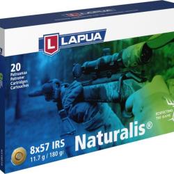 Boite de munition Lapua Naturalis 8x57 JRS/IRS 11.7G 180GR x20