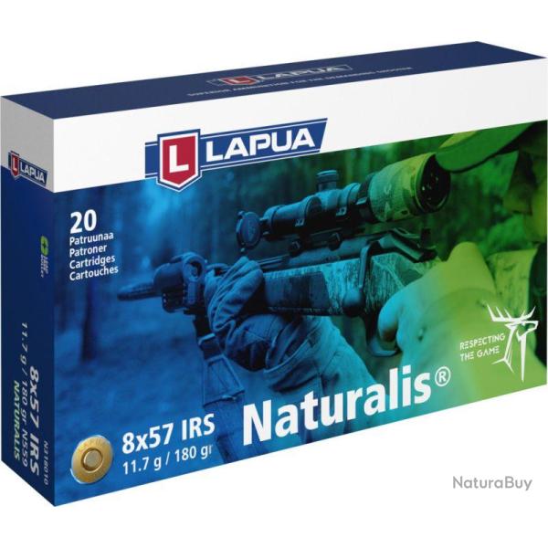 Boite de munition Lapua Naturalis 8x57 JRS/IRS 11.7G 180GR x20