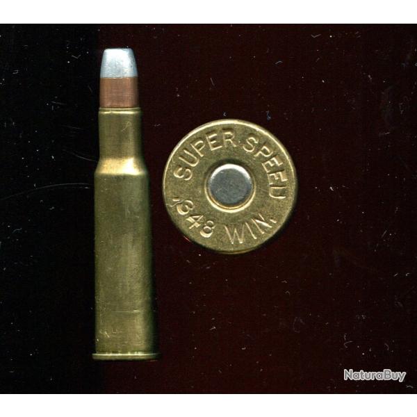 .348 Winchester - balle cuivre pointe aluminum m�plate -  marquage : SUPER SPEED 348 WIN