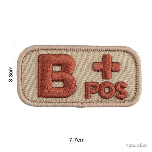 Patch tissu avec velcro � B+ � coyote