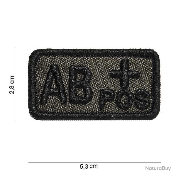 Patch tissu avec velcro � AB+ � vert