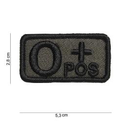 Patch tissu avec velcro &laquo; O+ &raquo; vert