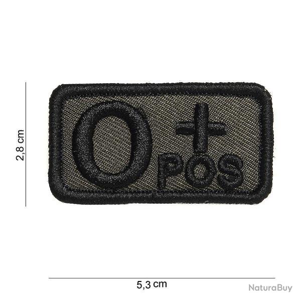 Patch tissu avec velcro � O+ � vert