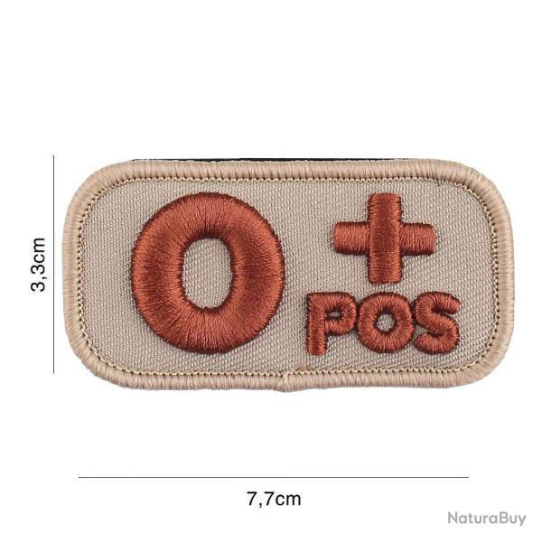 Patch tissu avec velcro � O+ � coyote