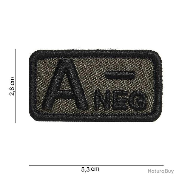 Patch tissu avec velcro � A- � vert