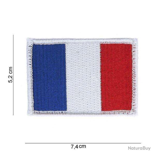 Patch tissu avec velcro Drapeau France
