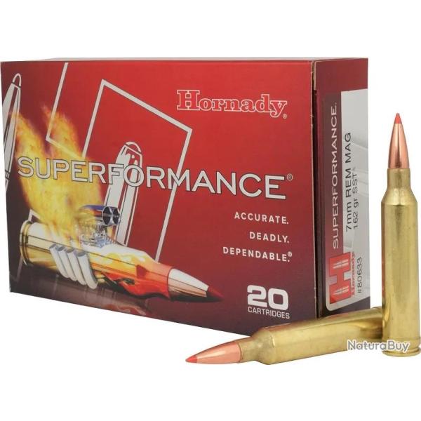 Balles Hornady Superformance SST 7 RM 162 gr