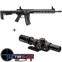 Pack Pr&eacute;cision Carabine semi-automatique HAMMERLI TAC R1 22lr + Lunette de tir type AR15 Firefield R