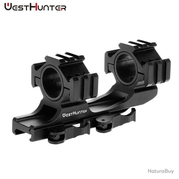 WESTHUNTER QD Support de Port�e � D�gagement Rapide 25,4 / 30 mm (Base Picatinny 20 mm)