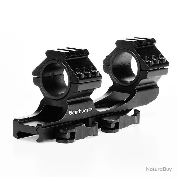 WESTHUNTER QD Support de Port�e � D�gagement Rapide 25,4 / 30 mm (Base Picatinny 20 mm)