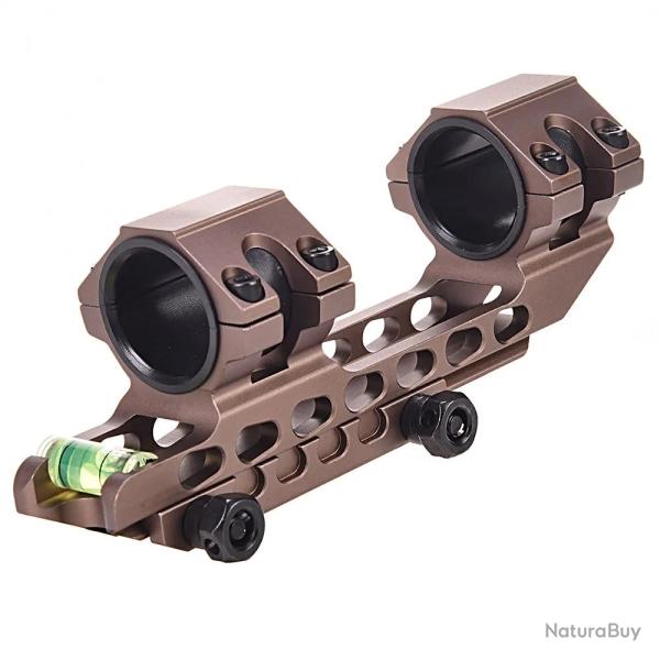 WESTHUNTER QD Support de Port�e � D�gagement Rapide 25,4 / 30 mm (Base Picatinny 20 mm) Tan