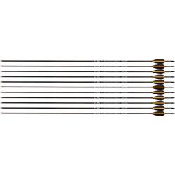 Fl&egrave;che Avalon Tyro 4.2 en carbone (nouvelles) 27" 1800 1 plume orange 2 plumes noires