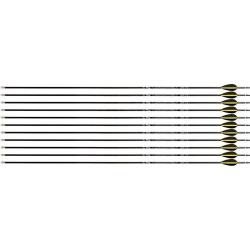 Fl&egrave;che Avalon Tyro 4.2 en carbone (nouvelles) 29" 1000 1 plume jaune 2 plumes noires