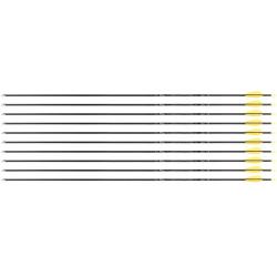 Fl&egrave;che Avalon Tyro 4.2 en carbone (nouvelles) 30" 800 1 plume orange 2 plumes jaunes