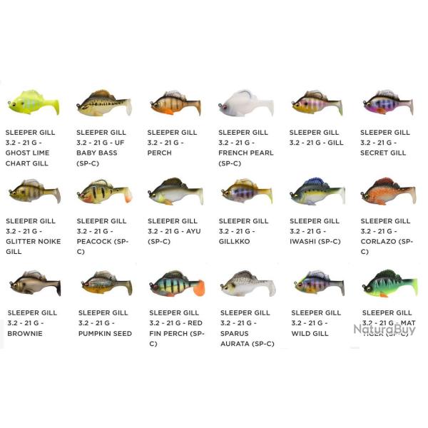 SLEEPER GILL 80MM 21GR Peacock