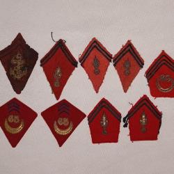 Pattes de col Officier d'Artillerie ann&eacute;es 40/50 WW2