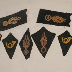 Divers pattes de col tenue Gendarmerie p&eacute;riode 40/50