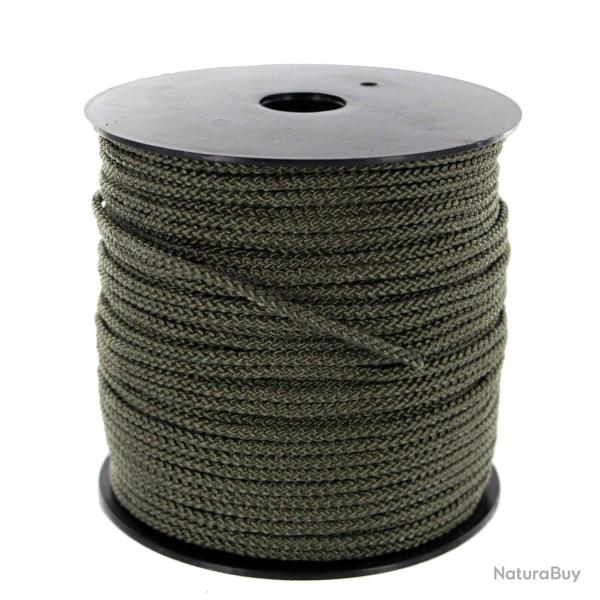 Cordeau tress� vert - Diam 4 mm - 100 m