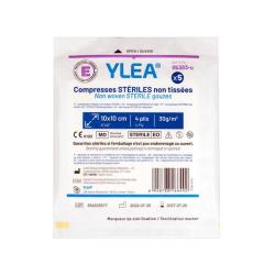 Compresses st&eacute;riles non tiss&eacute;es YLEA 10x10cm (lot de 5)