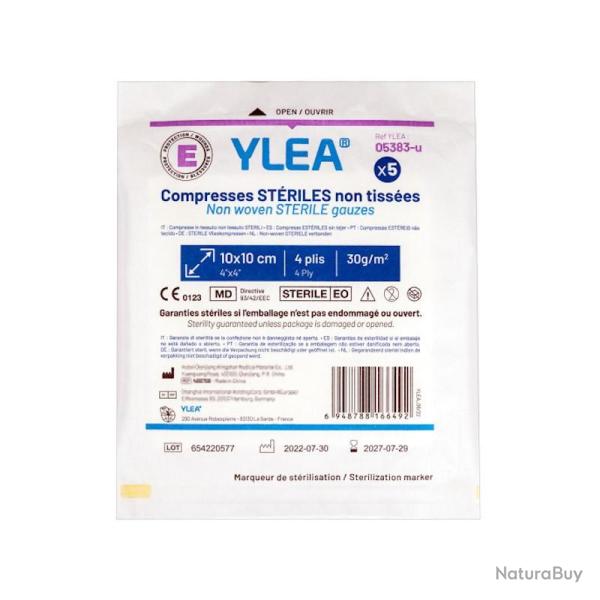 Compresses st�riles non tiss�es YLEA 10x10cm (lot de 5)