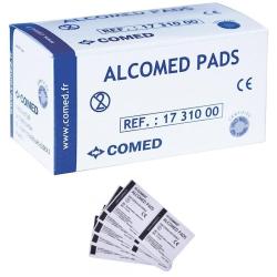 Tampon impr&eacute;gn&eacute; &agrave; l'alcool Comed Alcomed Pads