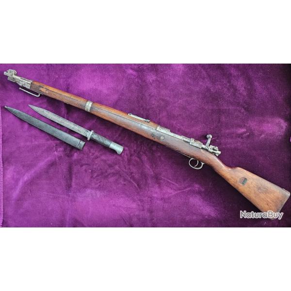 Carabine MAUSER K98 ERFURT 1910, Cal 8x57IS,  avec baionnette Mundlos, Cat�gorie C