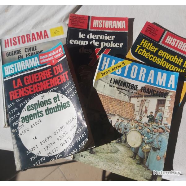 Lot de trois revues Historama plus deux hors-s�ries