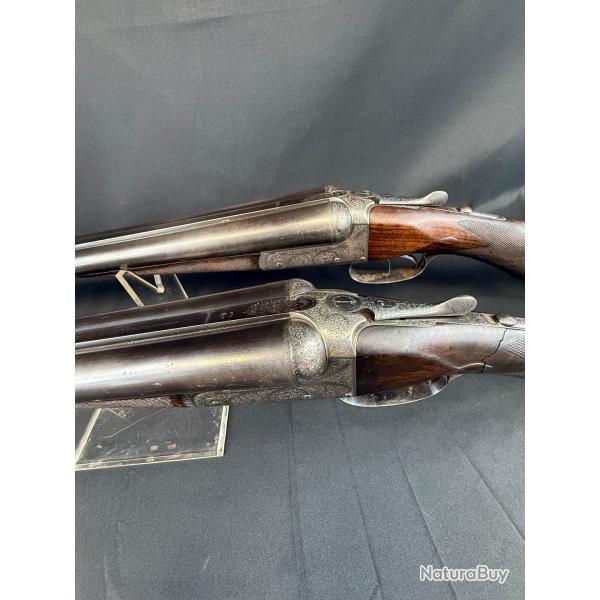 PAIRE DE FUSILS WILLIAM POWELL & SON cal. 12/65