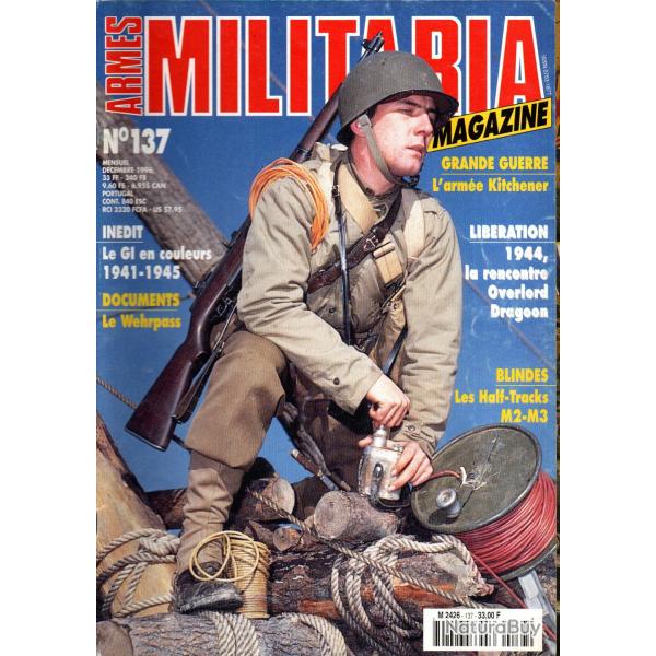 Militaria magazine 137, gi en couleur, canon antichar pak 97/38, liaison overlord-dragoon,