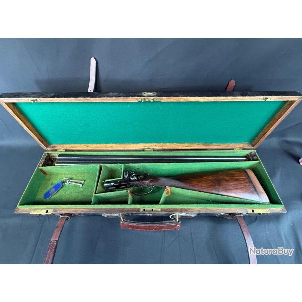 MAGNIFIQUE FUSIL JUXTAPOS� WESTLEY RICHARDS & Co Calibre 12/70 dans son �tui