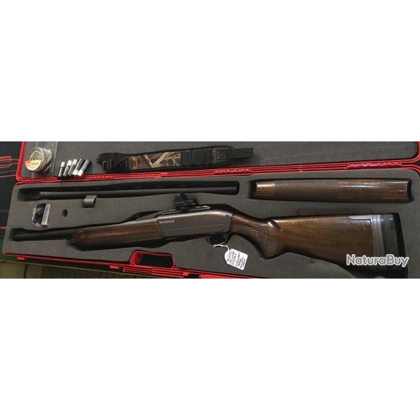 COMBO Fusil semi auto WINCHESTER SX3 Big Game Cal.12/76 avec 2 canons (lisse+ray�) et point rouge