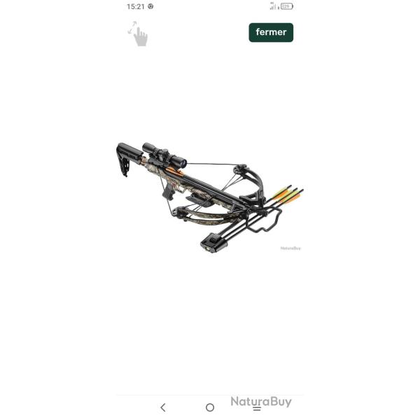 Ek Archery - Kit arbal�te compound Blade+ 175 LBS Folium Camo avec y aura 7 traits+sangle de transpo