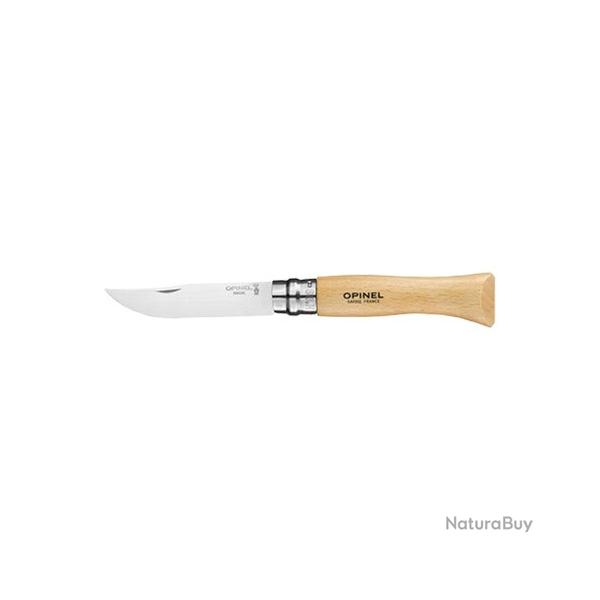 Opinel N�09 Tradition Inox - Couteau de poche pliant - Manche H�tre - Lame 9 cm