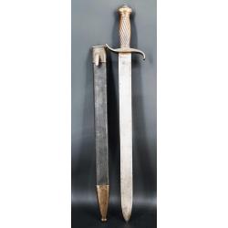 GLAIVE MODELE 1849 D'ARTILLERIE FASCHINENMESSER EMPIRE ALLEMAND - PRUSSE 1851 Allemagne XIX eme