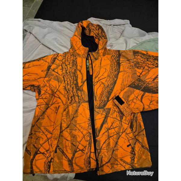 Parka chasse Cabelas orange camo