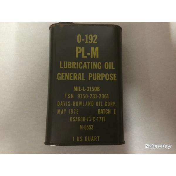 Huile Lubrifiant pour Armes de L'arm�e Am�ricaine