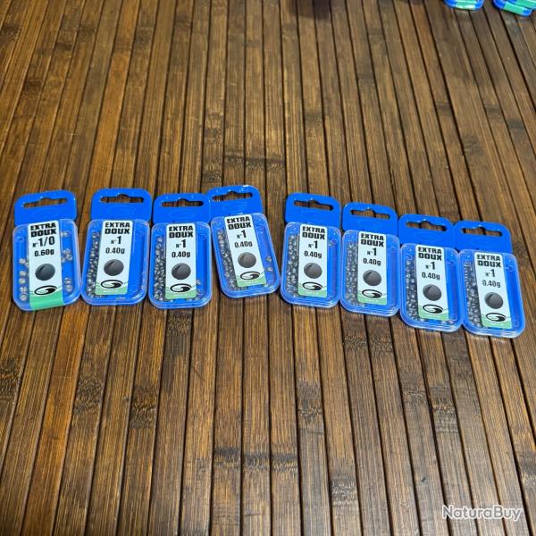 LOT DE  PLOMBS EXTRA DOUX GARBOLINO 8 bo�tes DESTOCKAGE P�CHE N-1