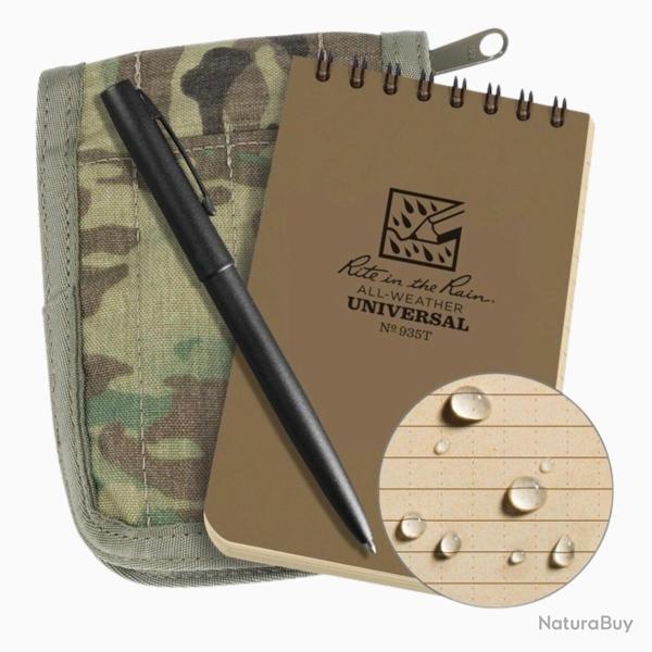 Kit Notes Imperm�able 7x12 Top Spiral + Housse Multicam�