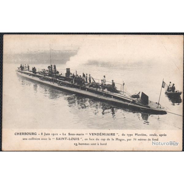 CPA - CHERBOUR-8Juin 1912-- Sous - Marin  " VENDEMIAIRE " -N�4141