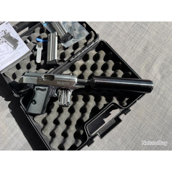 WHALTER PPK/S 22LR + MOD�RATEUR DE SON SAK + 3 CHARGEURS 10 COUPS