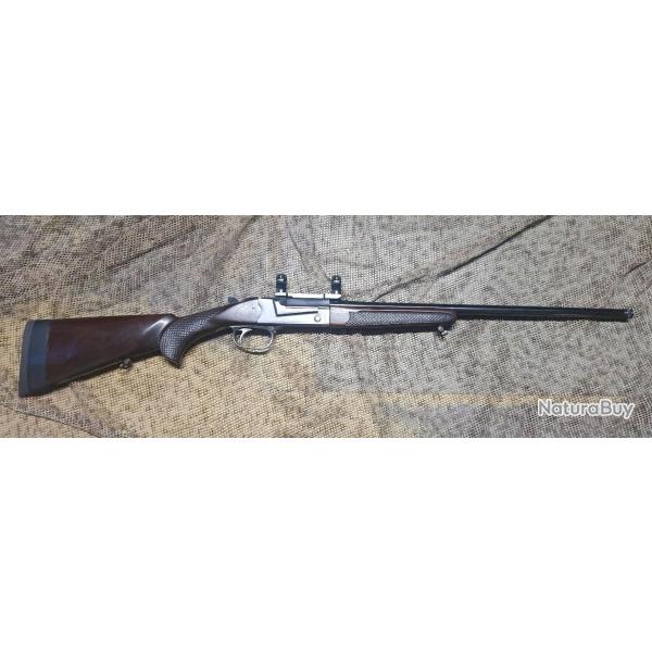 occasion :THOMPSON CENTER mod�le TCR cal 243 WIN canon filet� + montage lunette + magasin de crosse