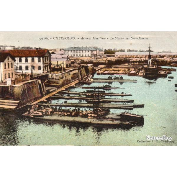 CPA - CHERBOUR - Arsenal Maritime - La Station des Sous-Marin -N�4142