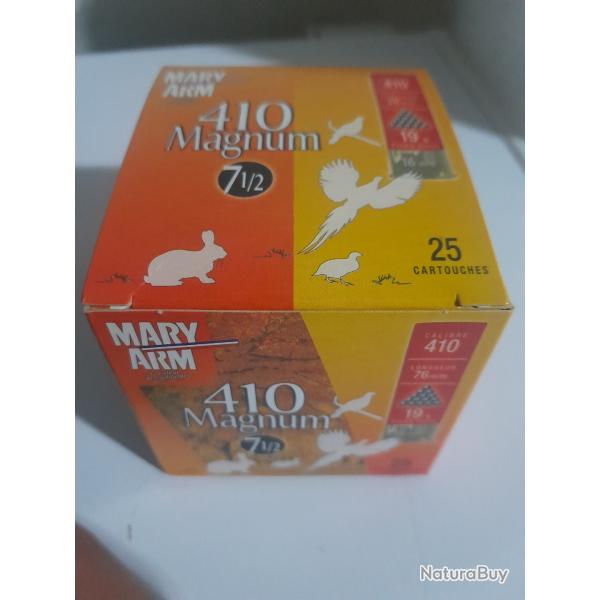 Boite 25 410 mag pb 7.5 mary arm