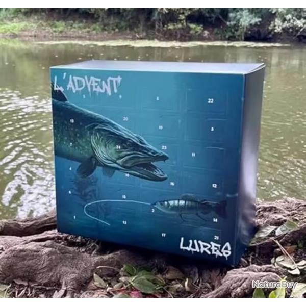 Calendrier de l'avent de Nol ensembles de leurres de pche