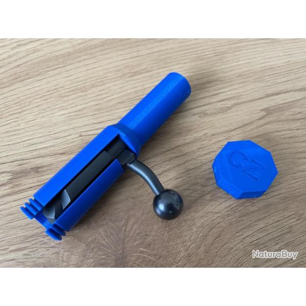 CZ 457 - �tui / Prot�ge verrou avec bouchon - BLEU