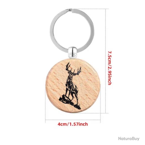 Porte cl� personnalis�e au choix ! Motif cerf ou autre