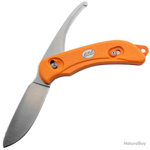 Couteau EKA SwedBlade G6 Orange - Lame Inox 84 mm - Manche Ergonomique - Robuste et Facile � Nettoye
