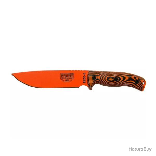 Couteau ESEE Model 6 Orange 3D avec �tui kydex