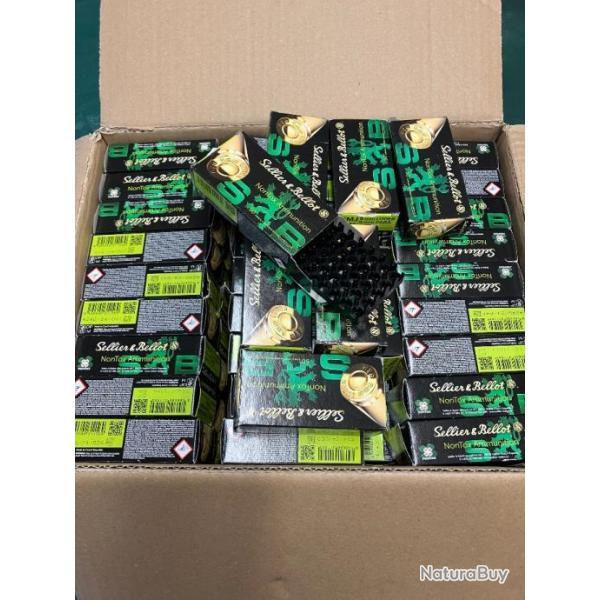 50 botes de cartouches vides 9mm Sellier Bellot